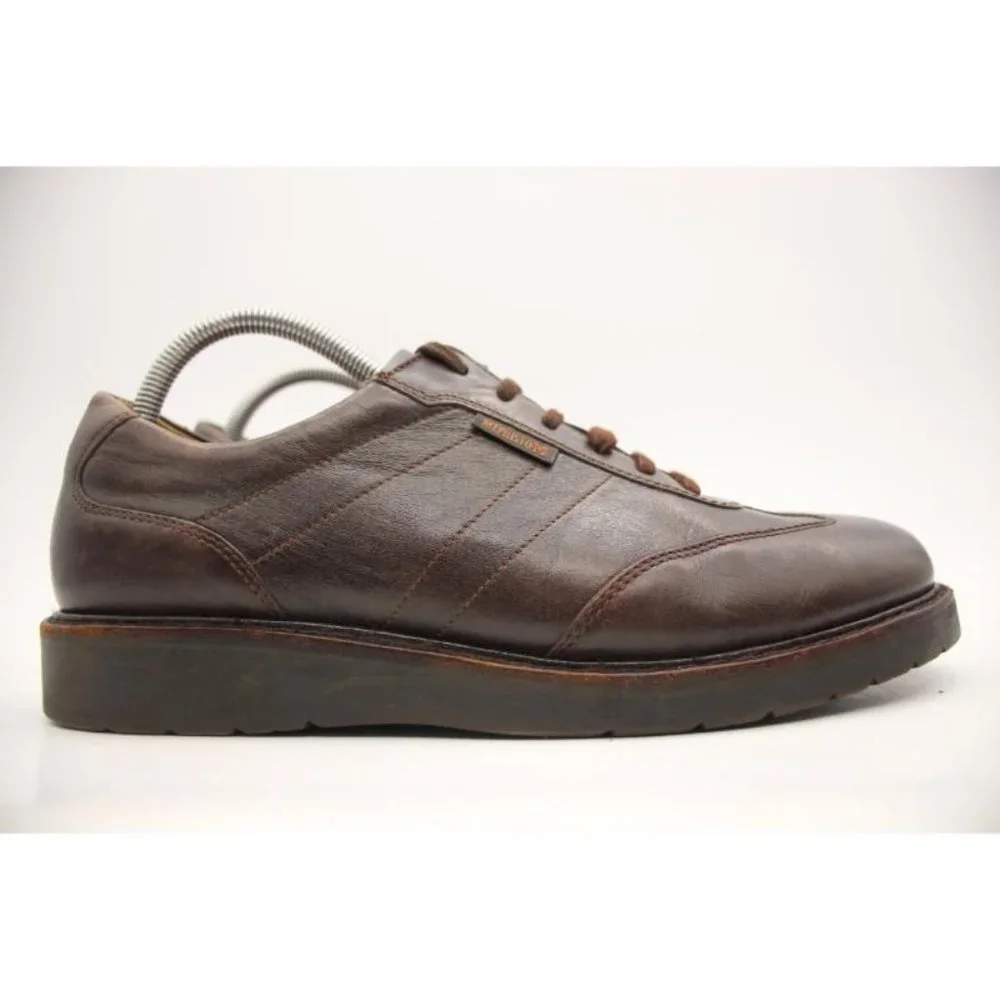 MEPHISTO 'Adriano' Men's Size 8 Brown Leather Oxford Lace Up Sneakers